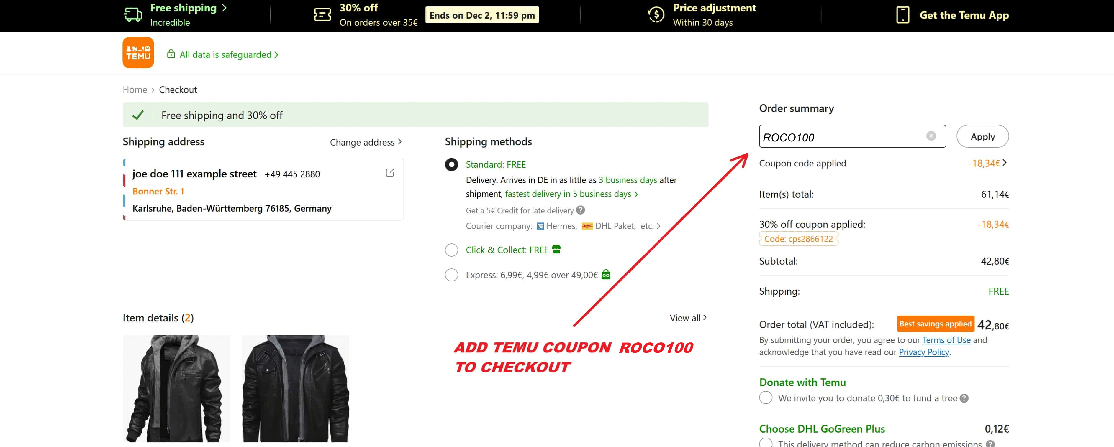 TEMU COUPON ROCO100